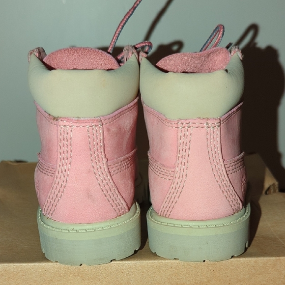 🩷 Timberland Kids Pink Boots | Toddler 8 - Picture 6 of 15